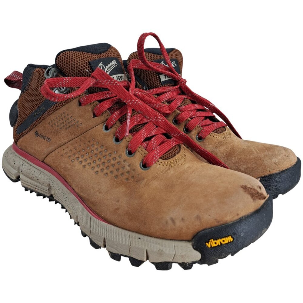 Danner 2650 Trail Mid GTX 4" Brown Goretex Leather Hiking Boots Size 7 Outdoor